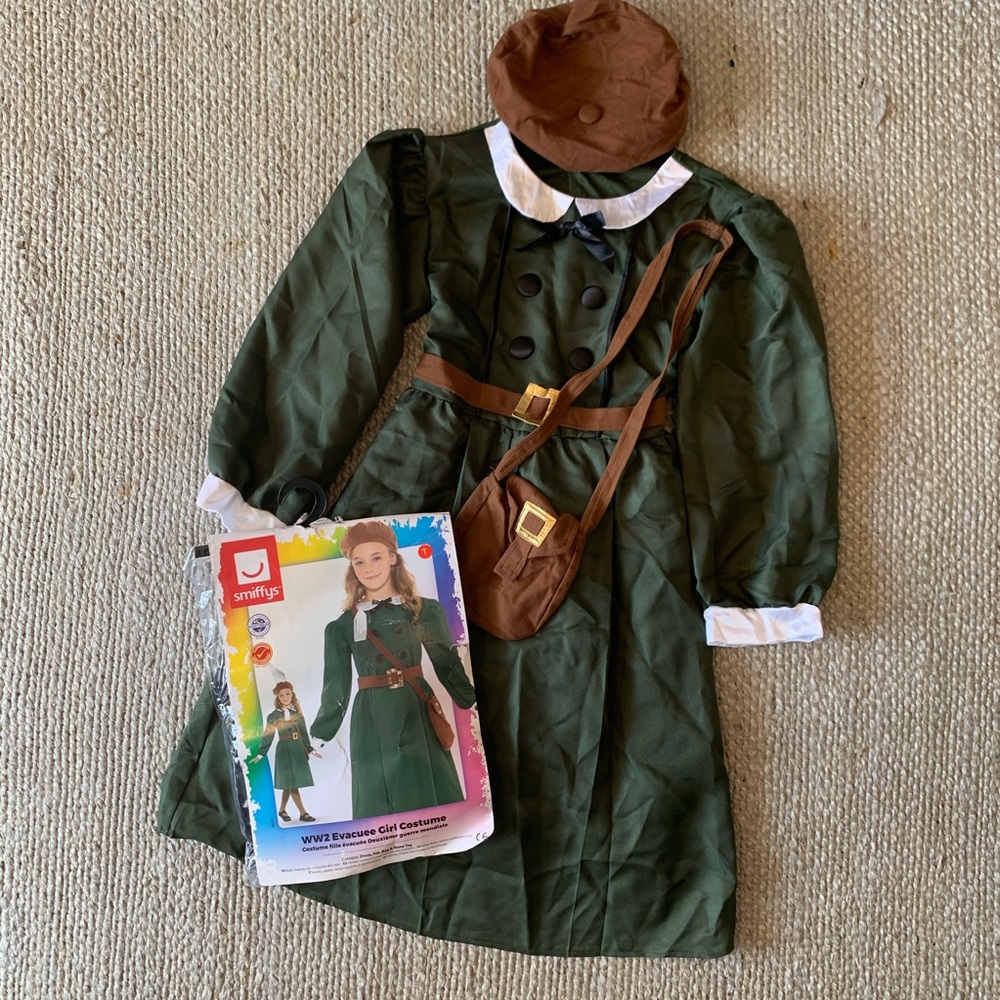 WW2 Evacuee Girl Historical Halloween Costume